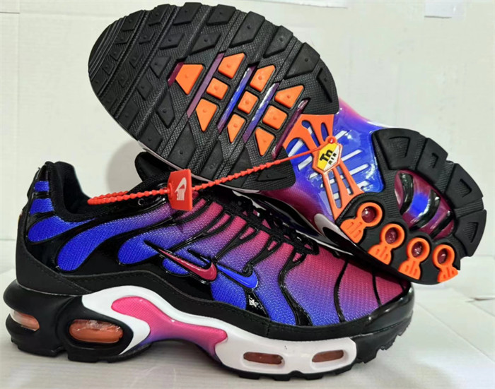 Women's Hot sale Running weapon Air Max TN Royal/Pink/Black Shoes 080
